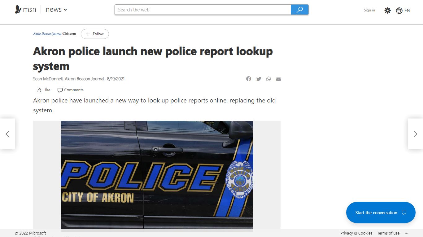 Akron police launch new police report lookup system